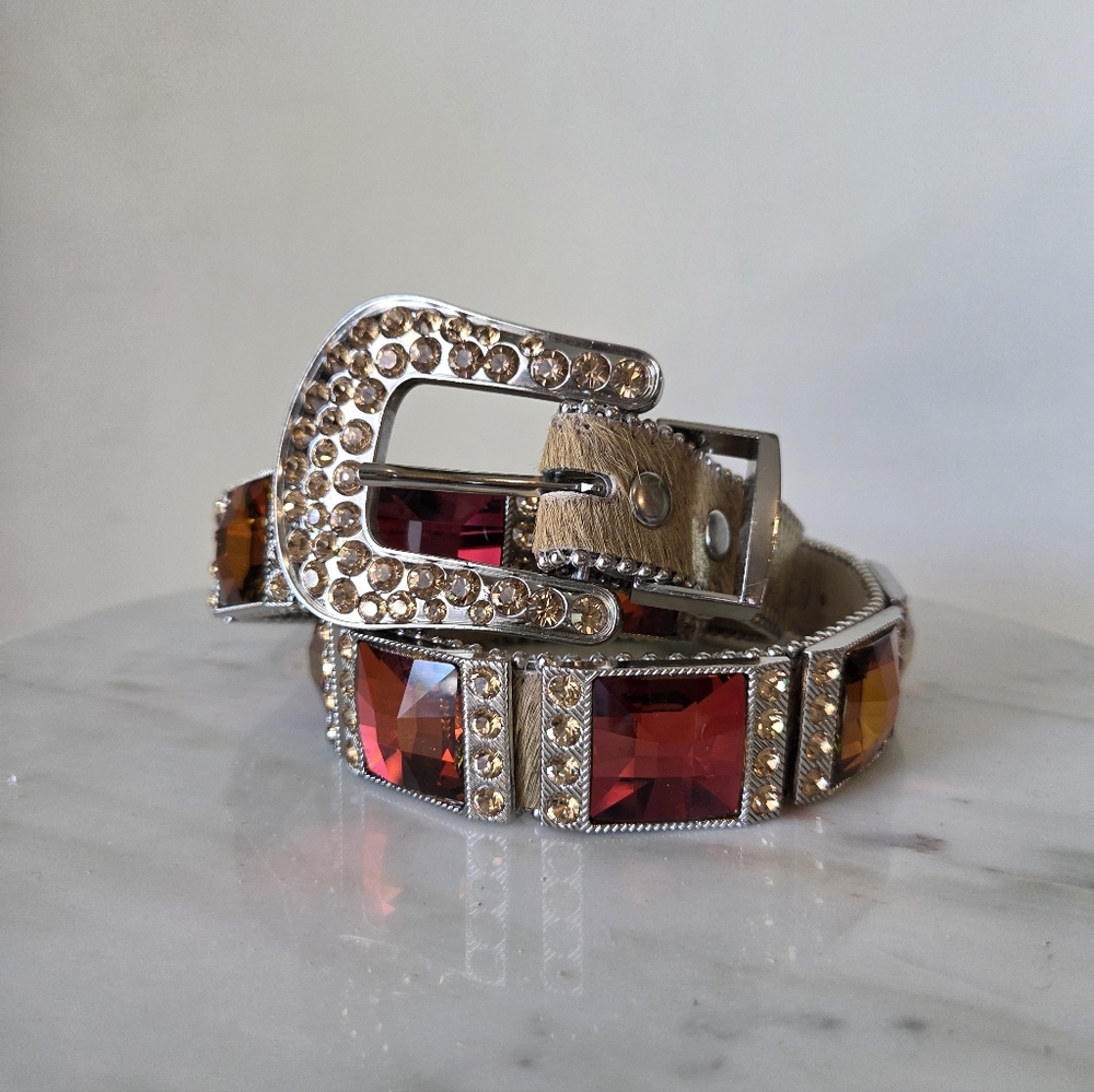 B.B. Simon Belt Big Crystal Collection